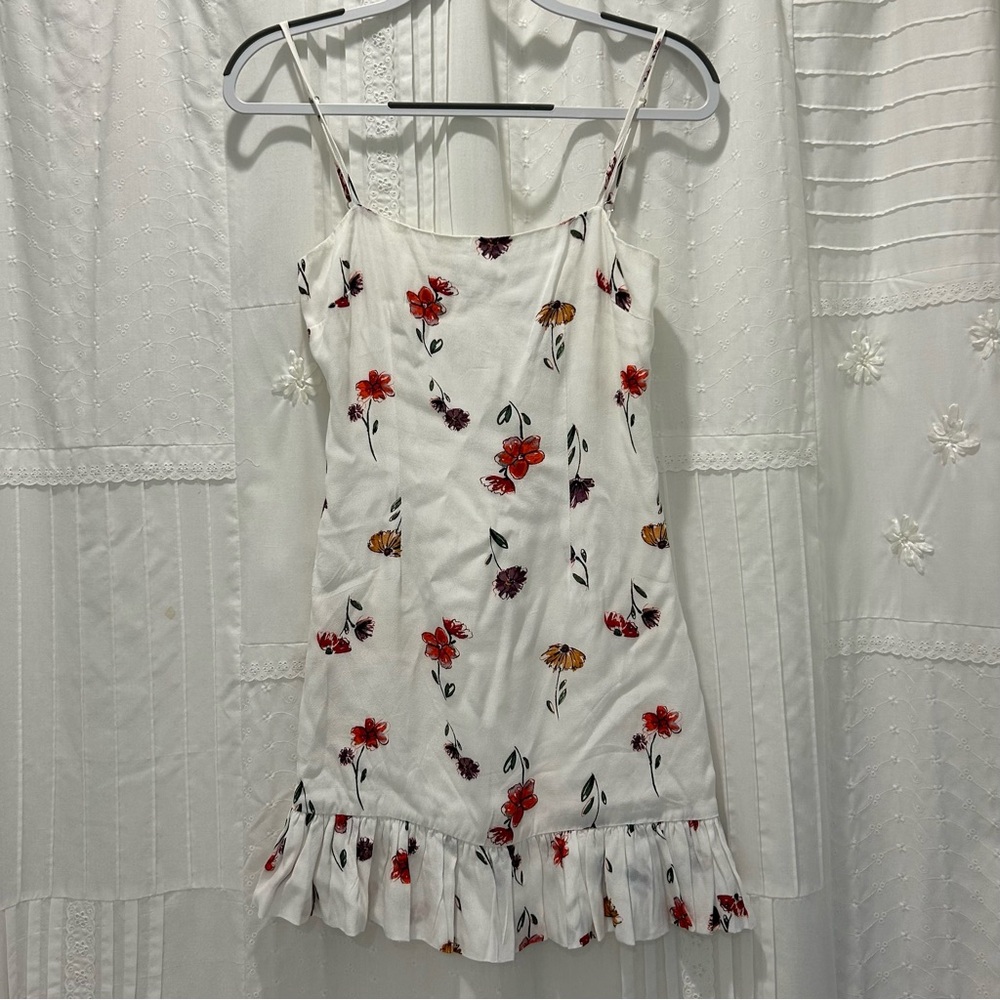 Skylar and Madison White Floral Dress